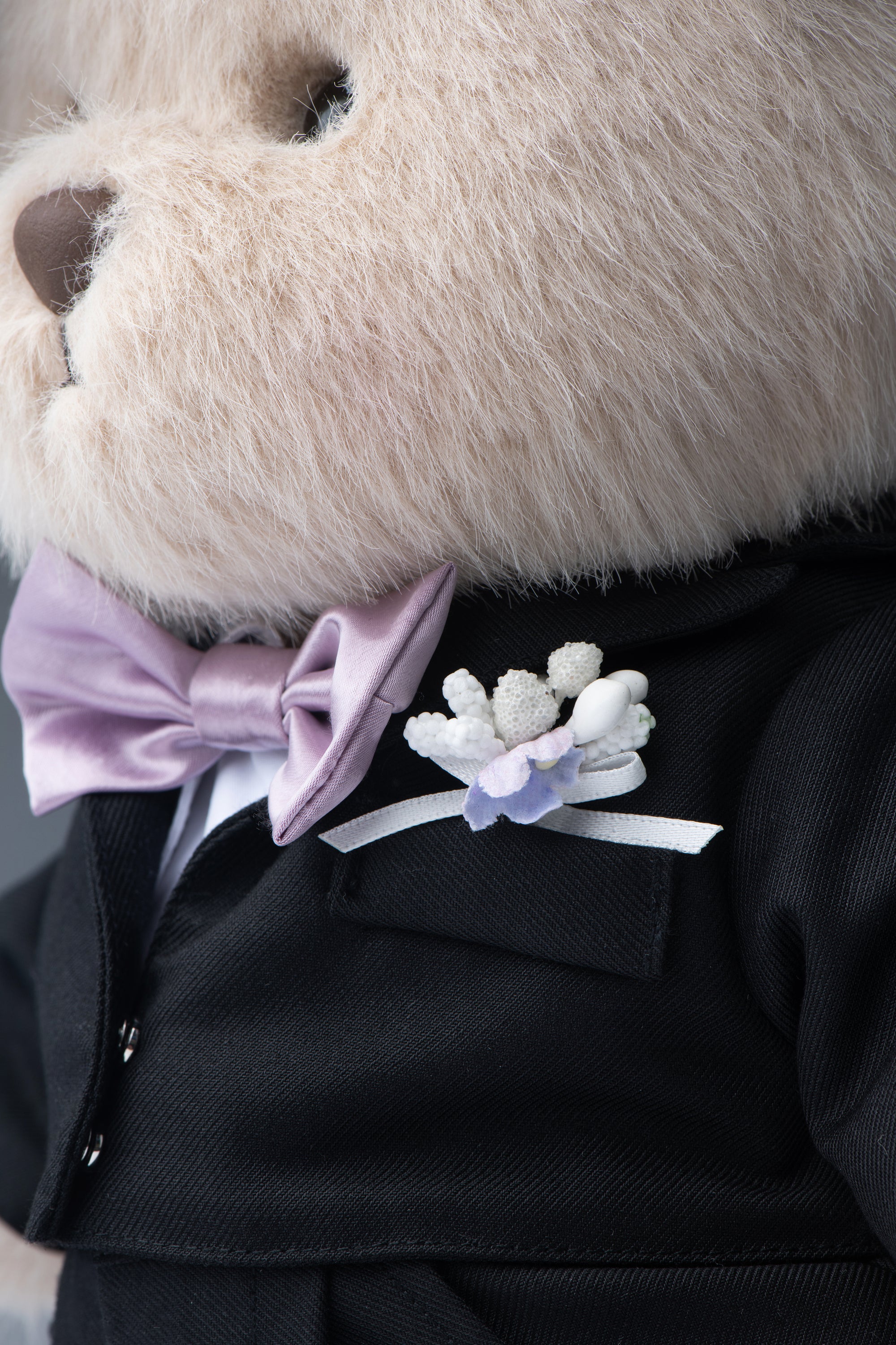 Lina Bear Romantic Couple Bridegroom - Milk Tea (30cm)