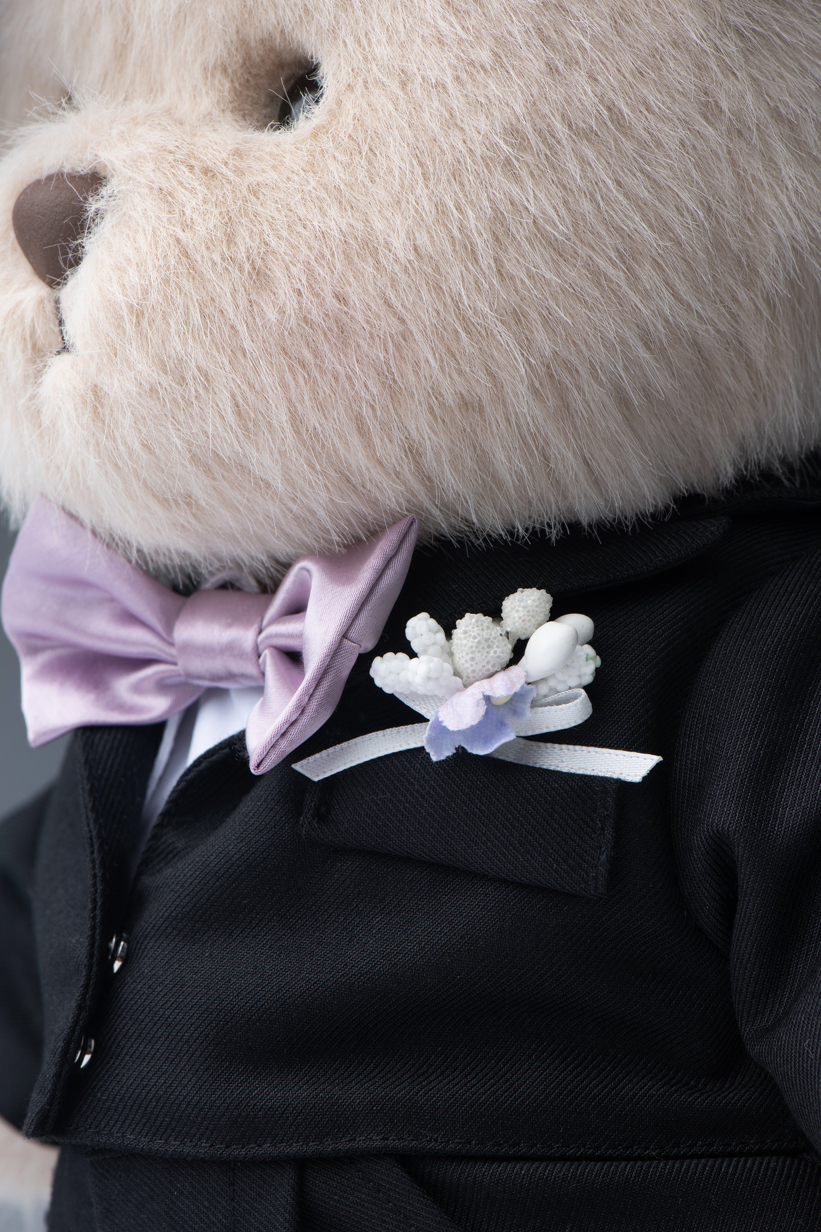 Lina Bear Romantic Couple Bridegroom - Milk Tea (30cm)