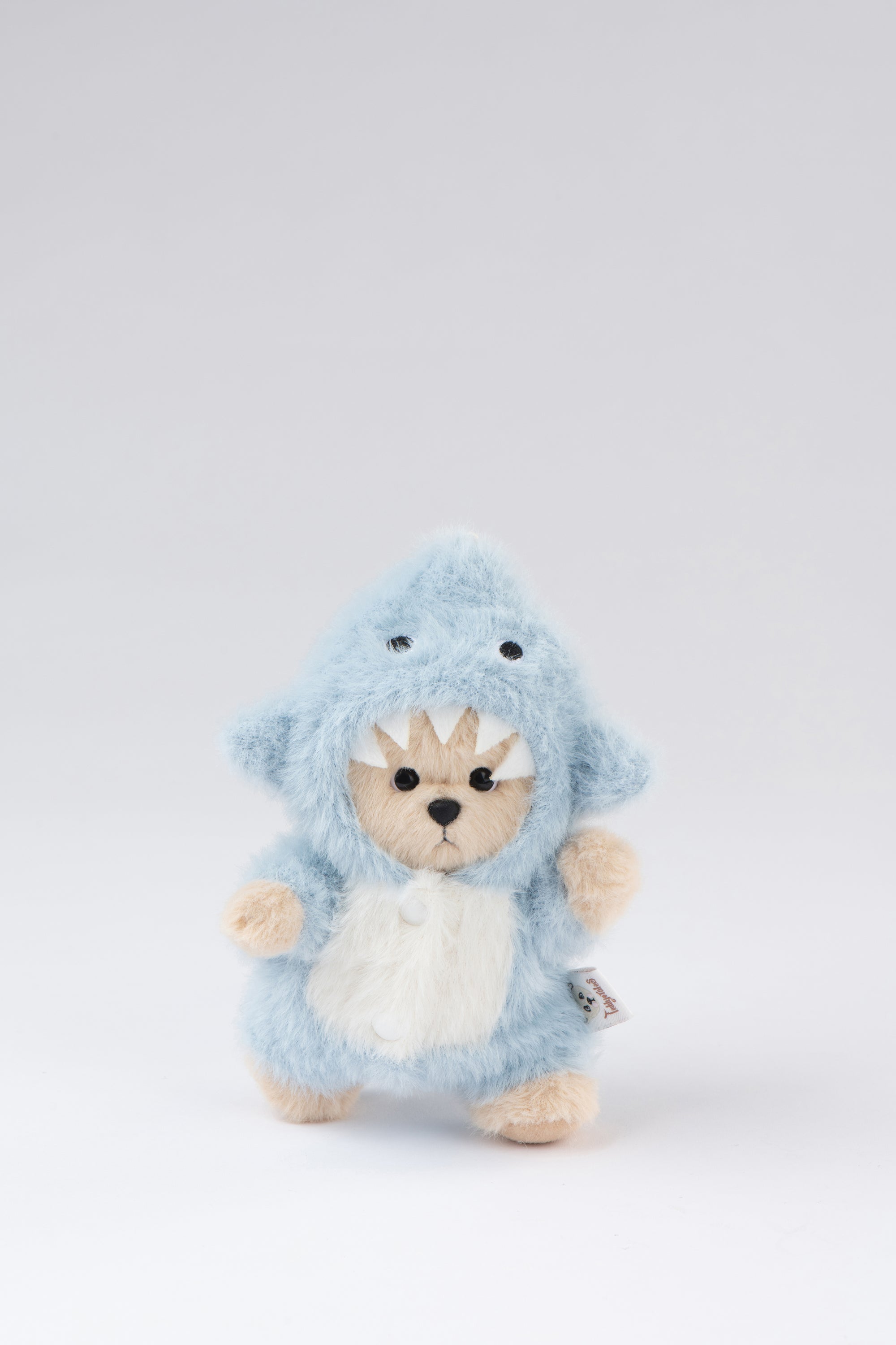 Lina Bear Shark with Keychain - Milk Tea (15cm)