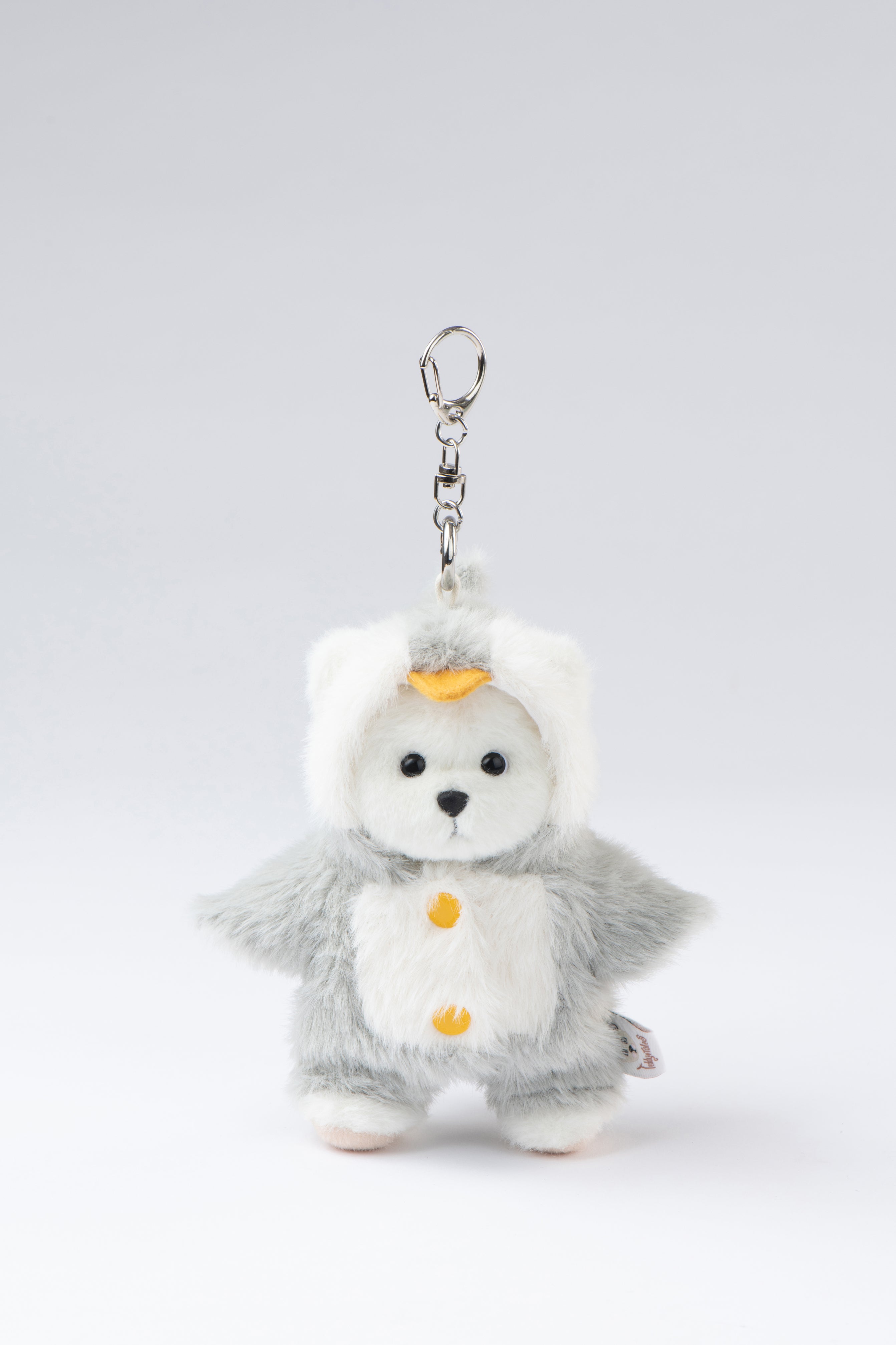 Lina Bear Penguin with Keychain - White (15cm)