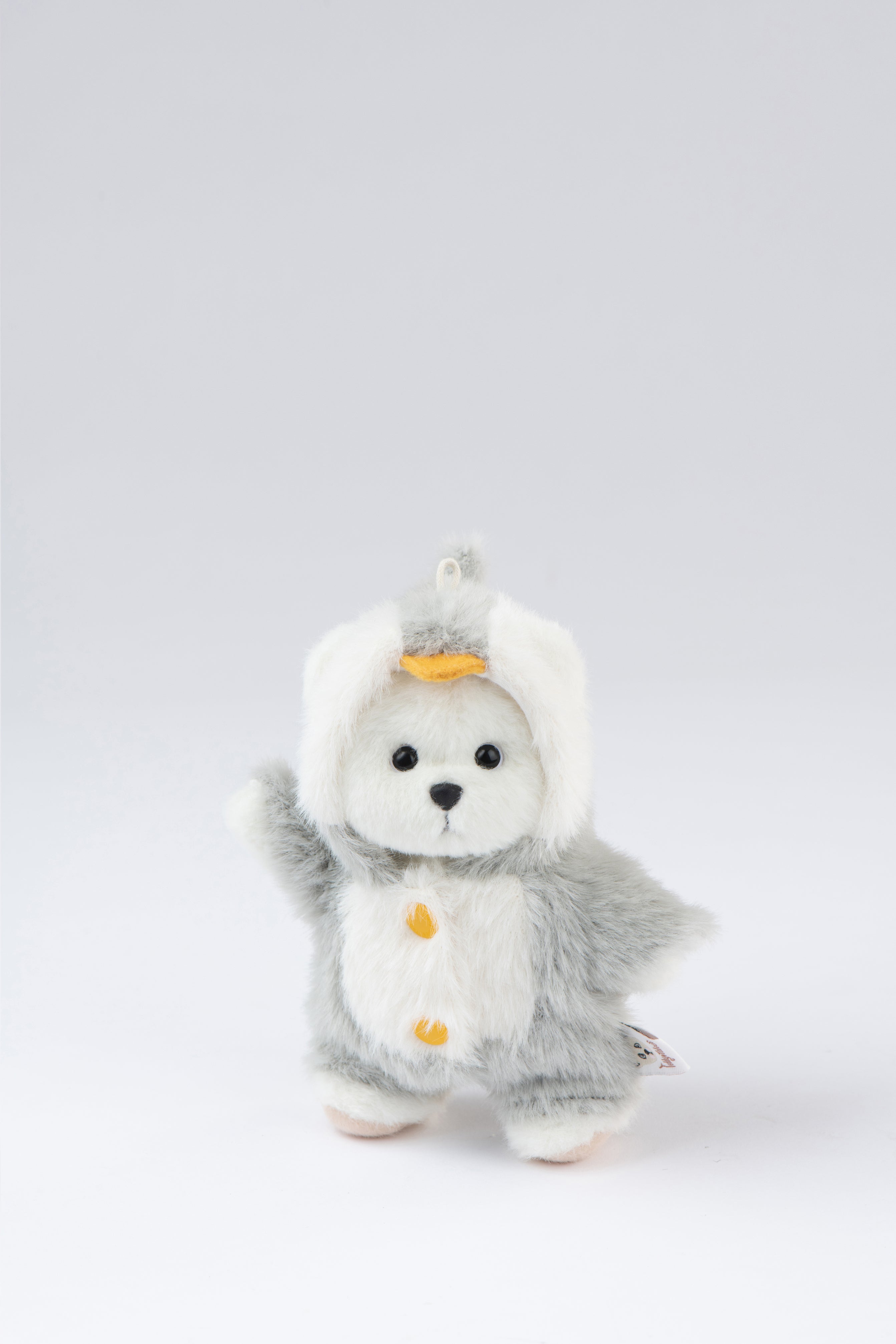 Lina Bear Penguin with Keychain - White (15cm)