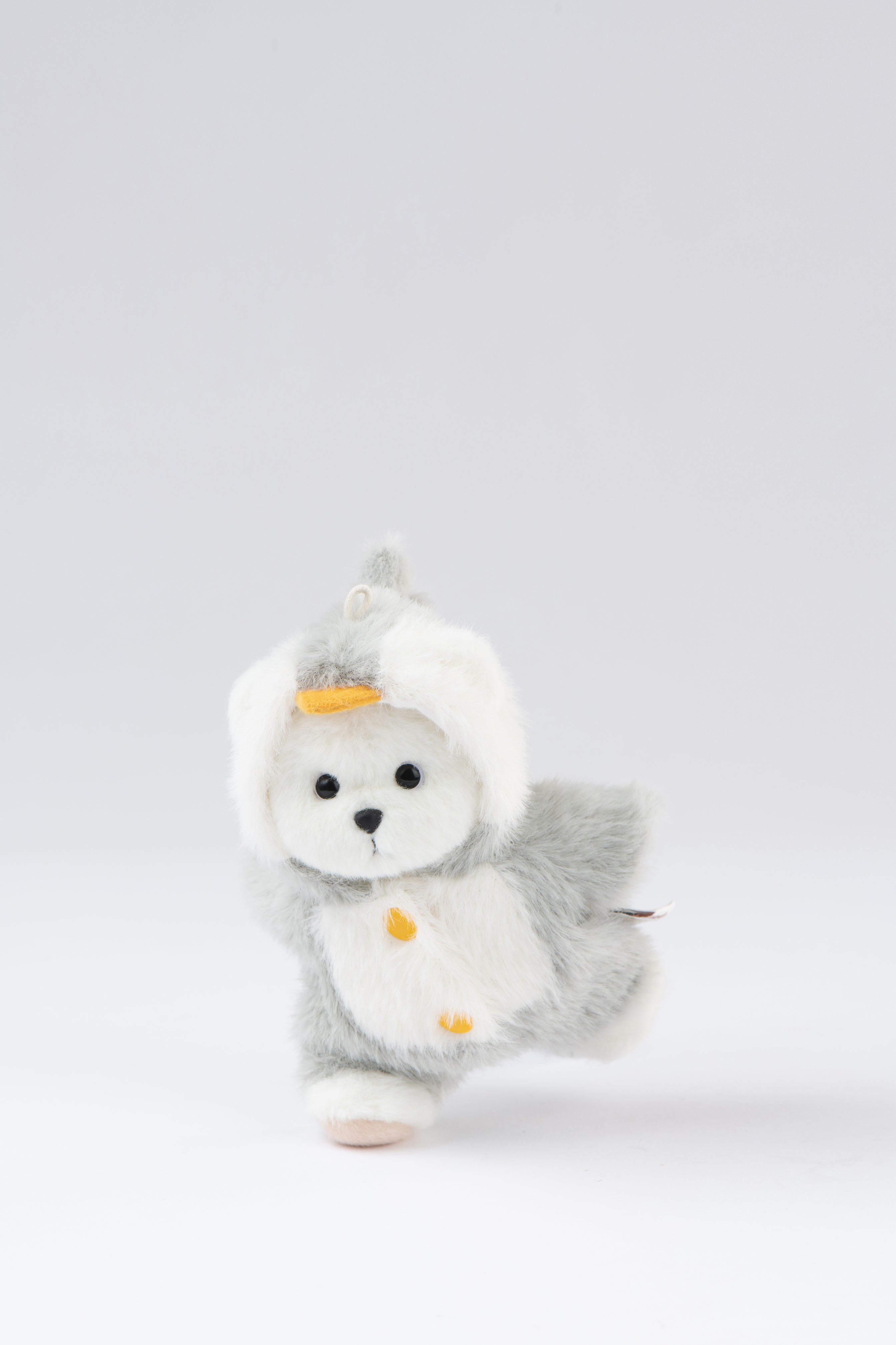 Lina Bear Penguin with Keychain - White (15cm)