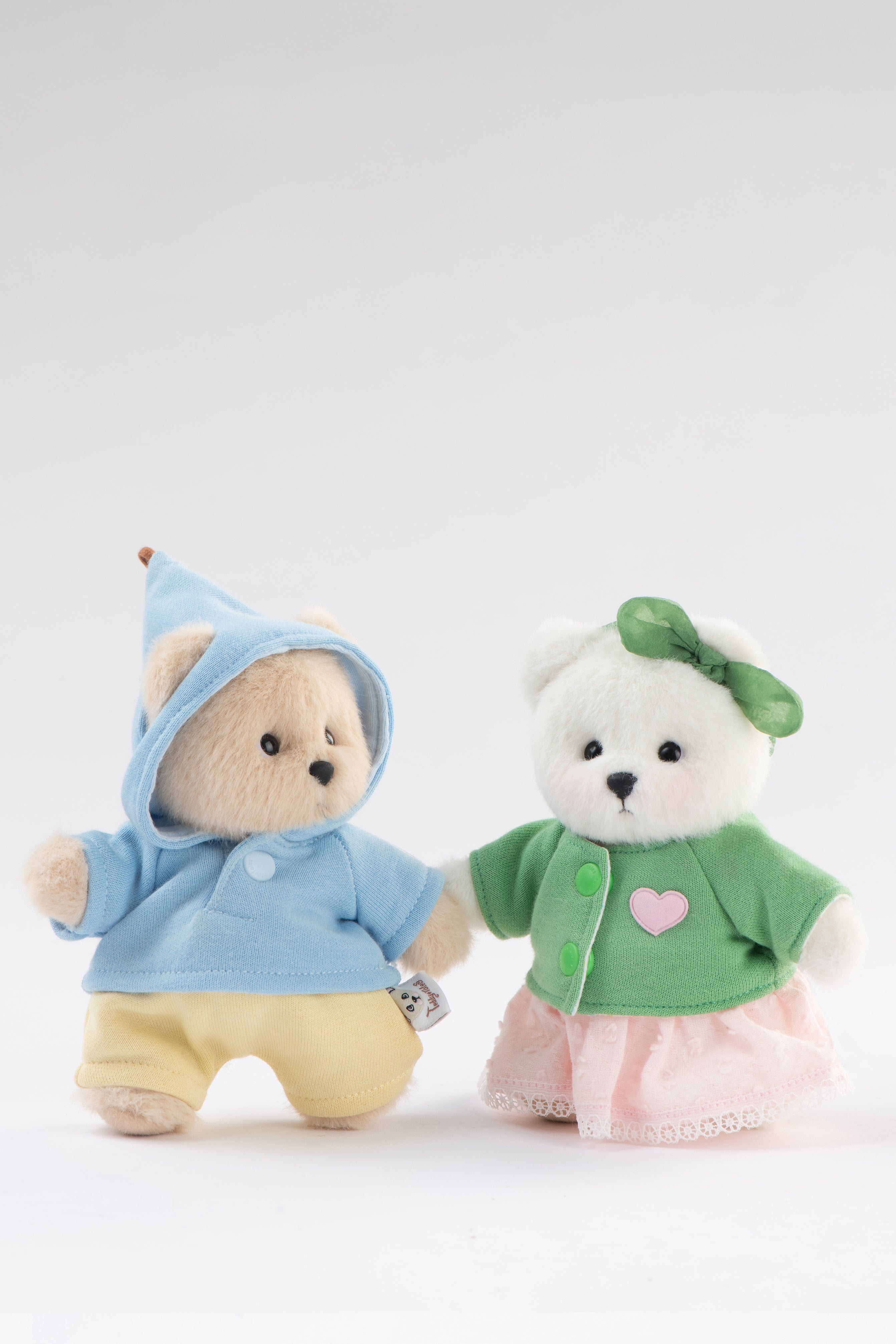 Lina Bear Serendipity with Leather Strap - White (15cm)