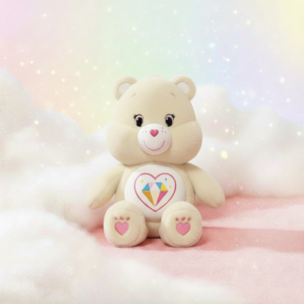 Medium Size Plush (45cm) - Sparkle Heart Bear