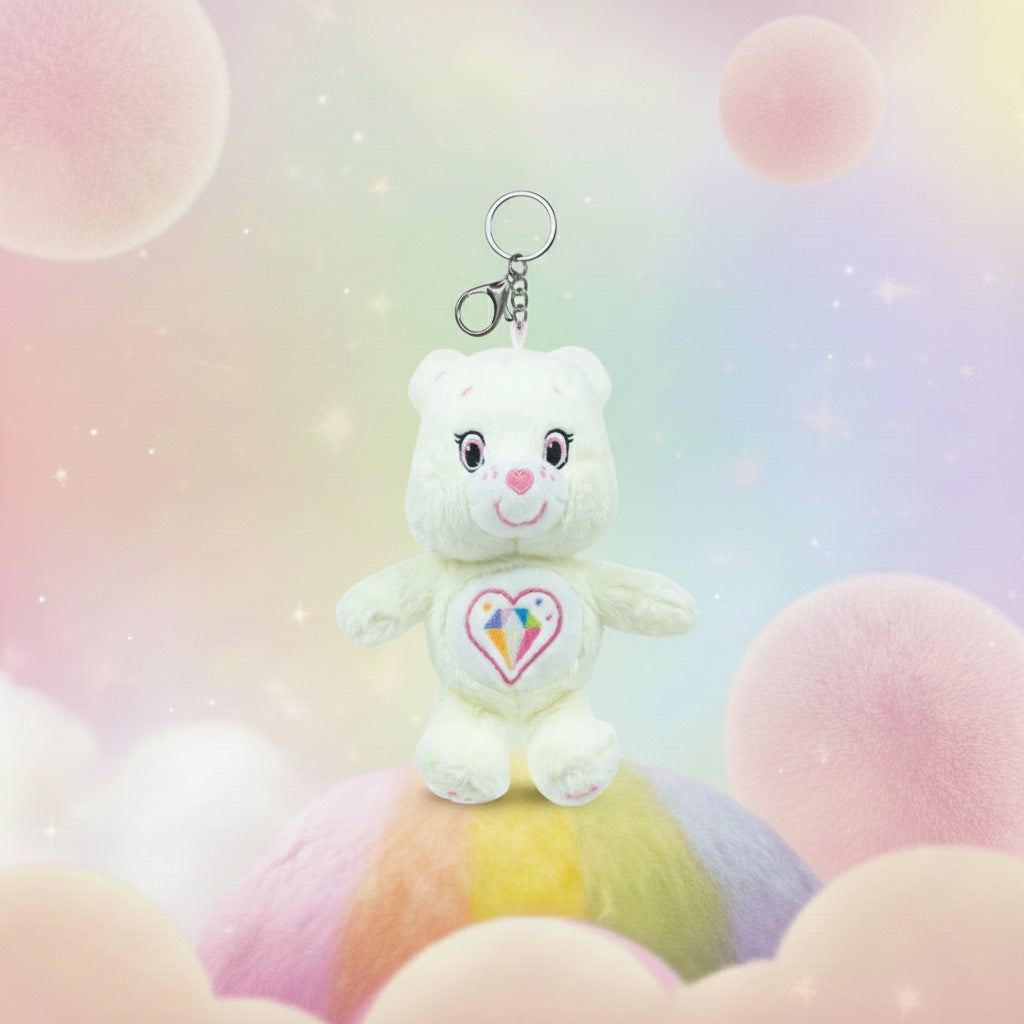 Mini Plush Keychain (15cm) - Sparkle Heart Bear