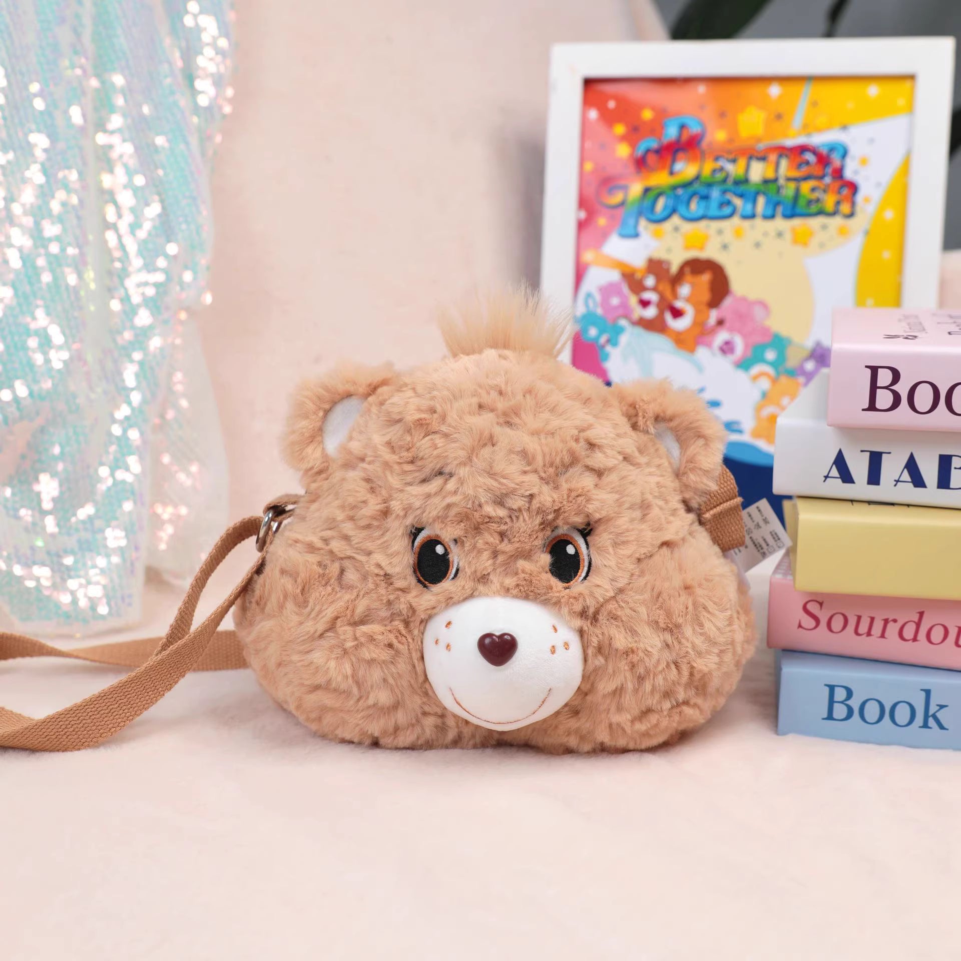 Plush Head Crossbody Bag - Tenderheart Bear
