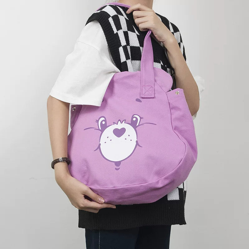 Reversible Large Shoulder Bag - Share Bear