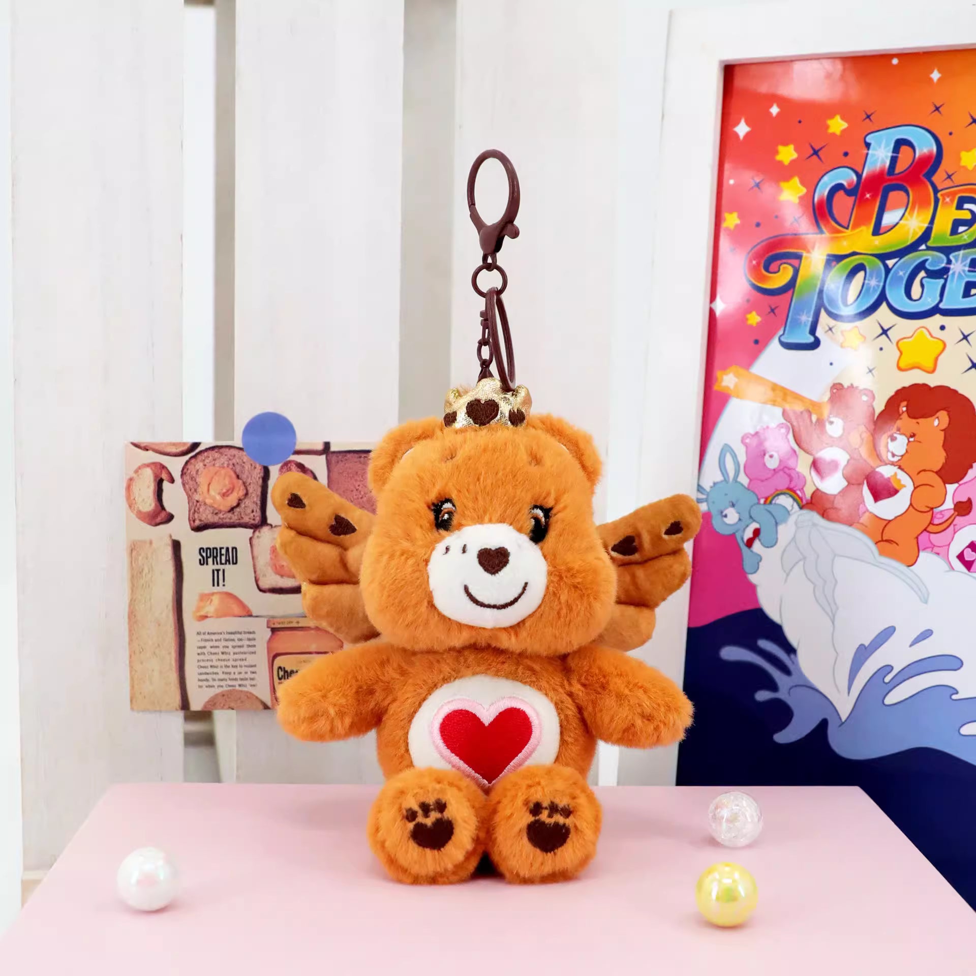 Angel Wings Plush Charm (15cm) - Tenderheart Bear