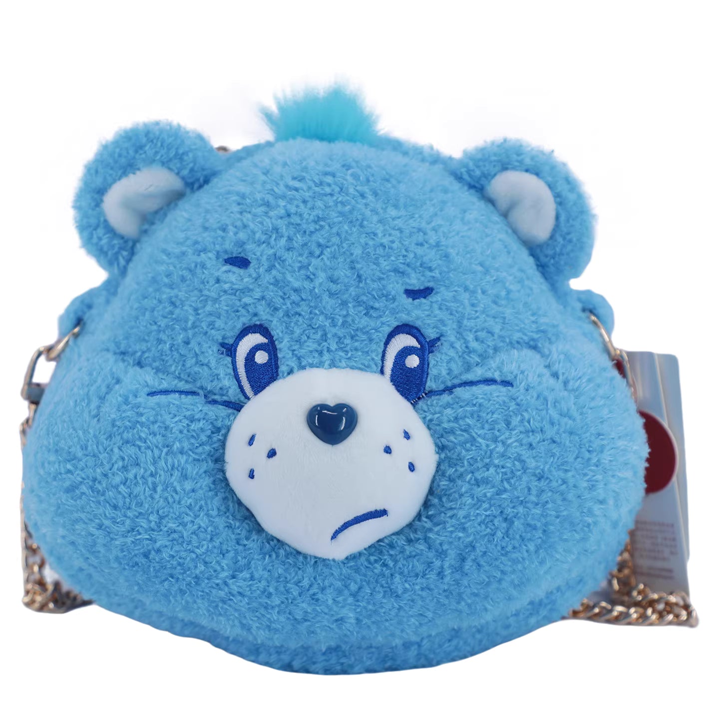 Chain Plush Head Bag - Grumpy Bear