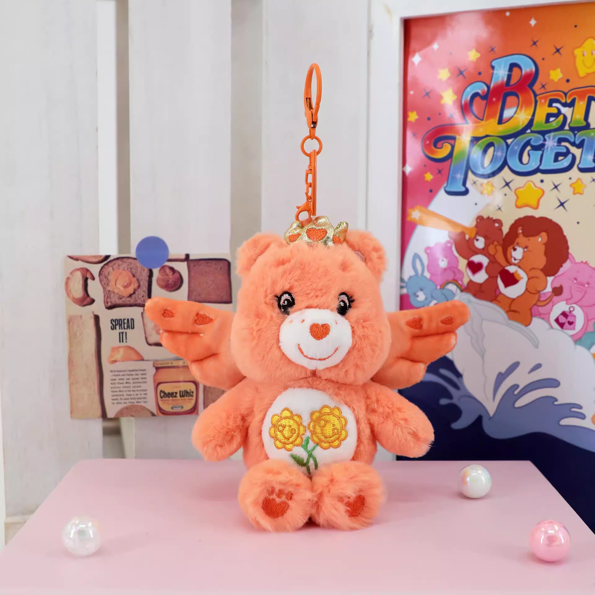 Angel Wings Plush Charm (15cm) - Friend Bear