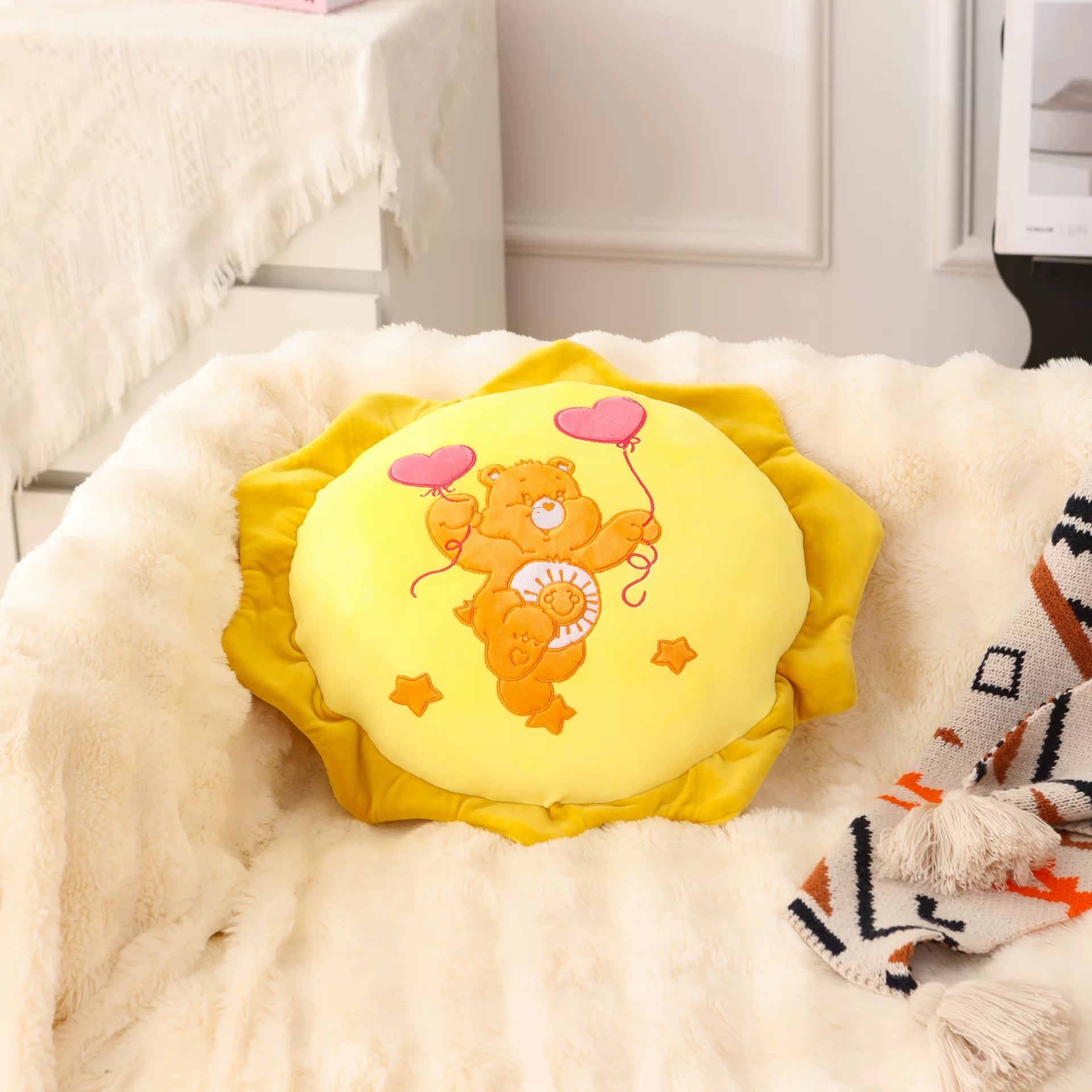 AFGH Sun Pillow - Funshine Bear Yellow