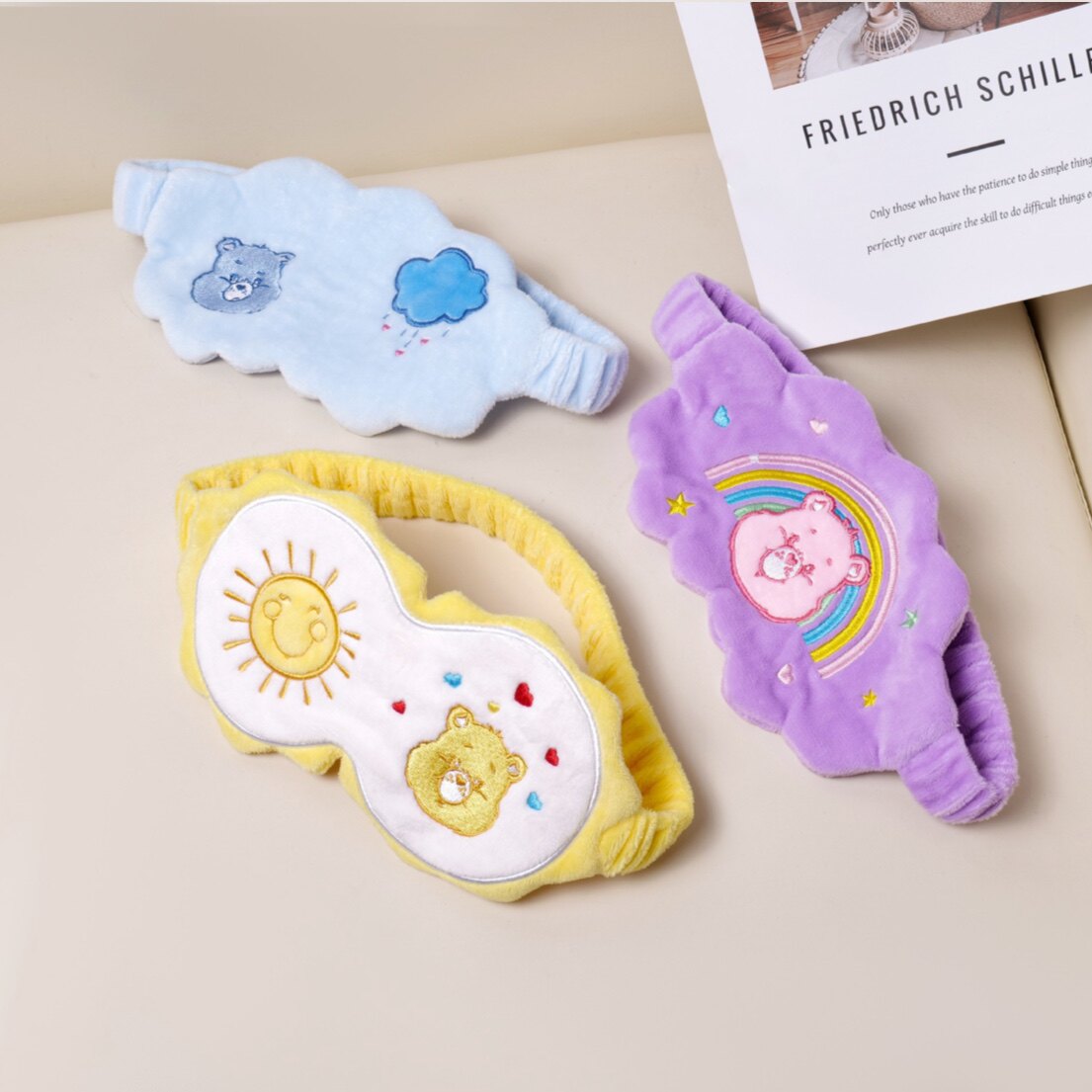 AFGH Plush Eye Mask - Cheer Bear Purple