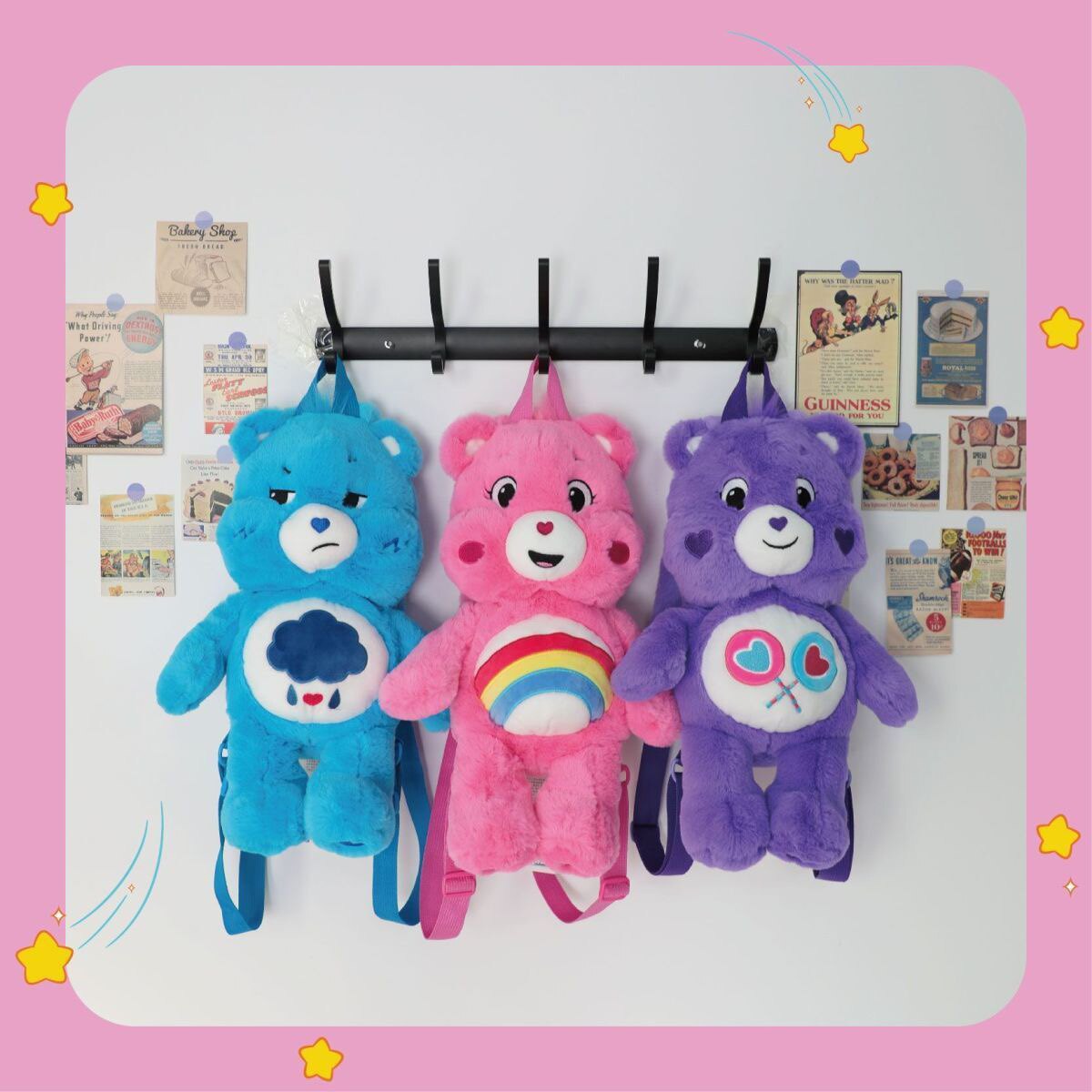 Unlock the Magic: Fluffy Hug Backpack - Share Bear