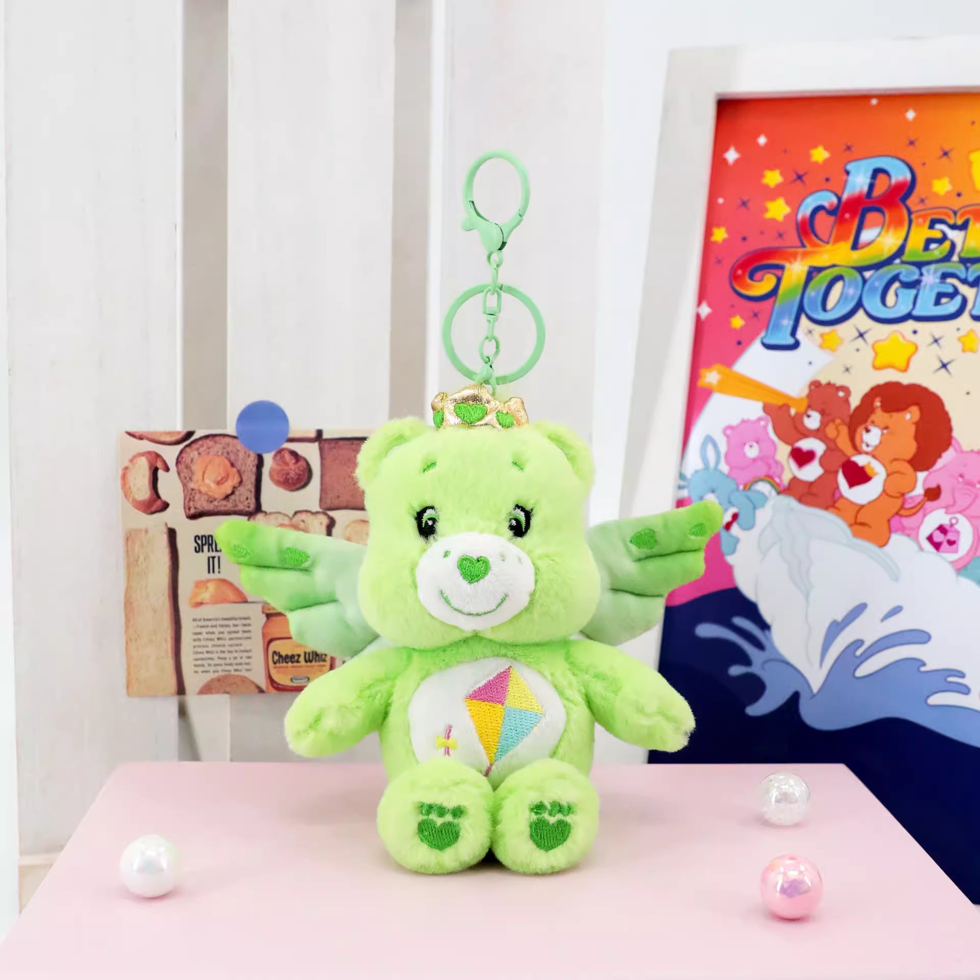 Angel Wings Plush Charm (15cm) - Do-Your-Best Bear