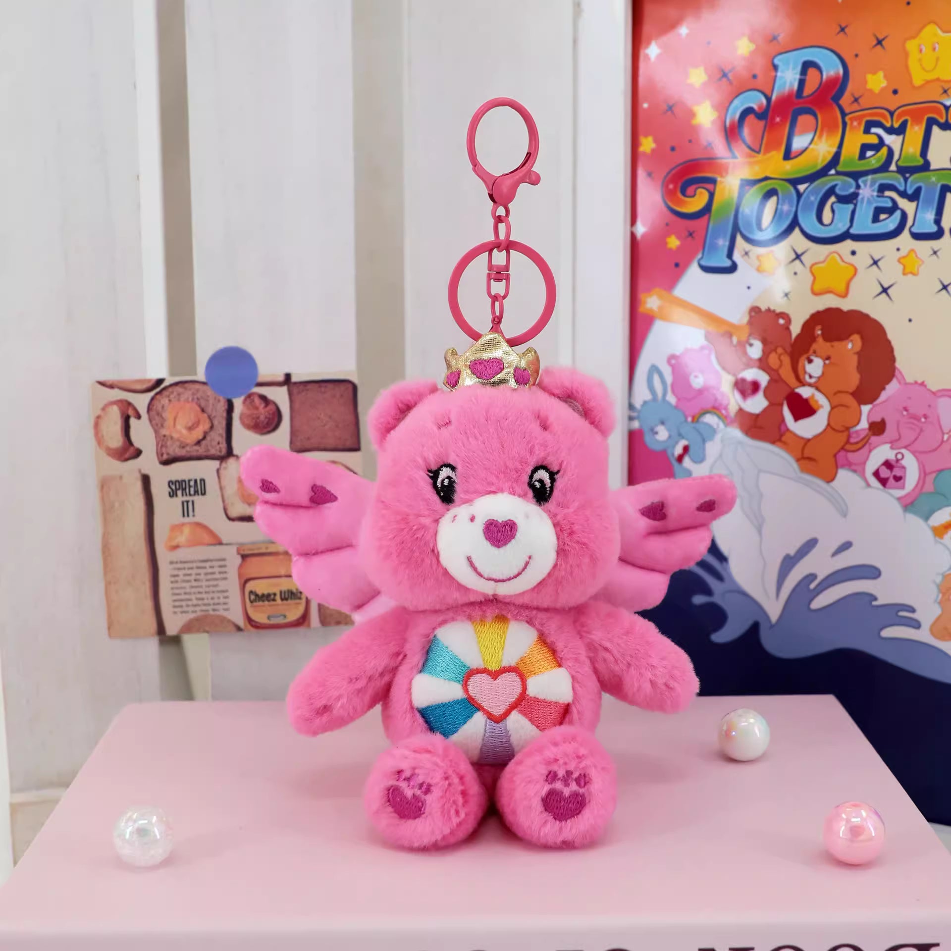 Angel Wings Plush Charm (15cm) - Hopeful Heart Bear