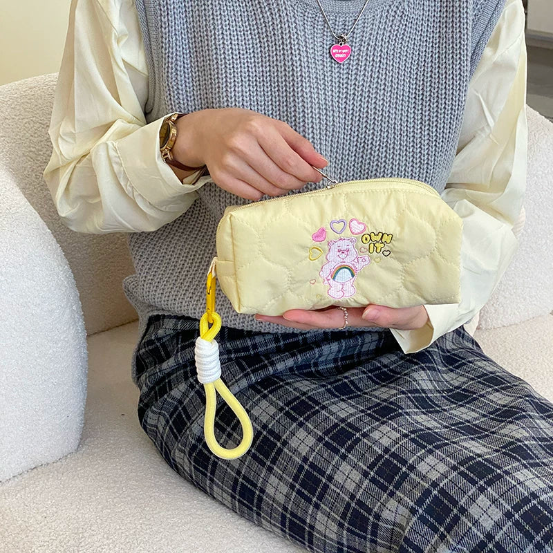 Pencil Case - Quilted Yellow