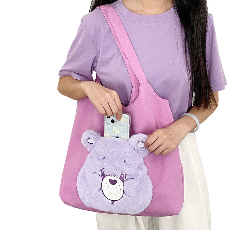 Plush Large Shoulder Bag - Share Bear