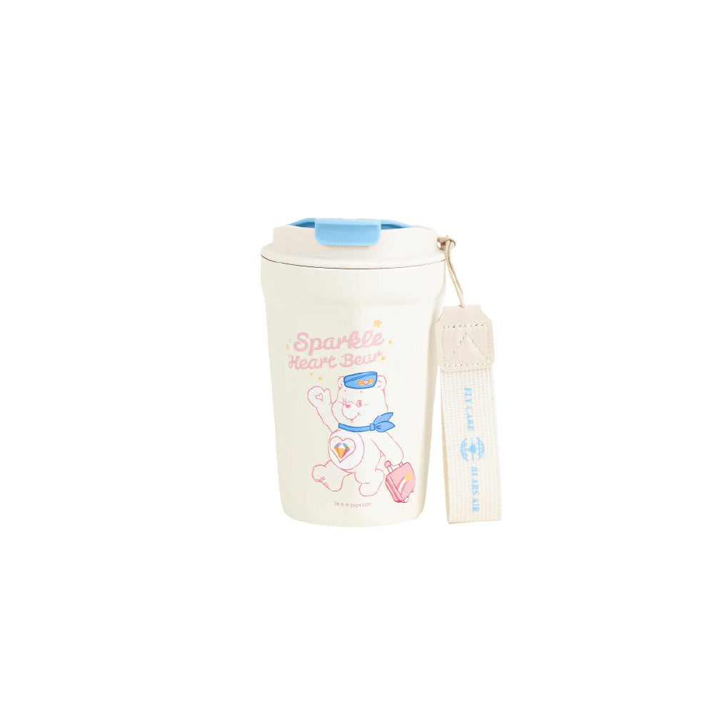 Airline Collection Water Bottle - Fly with Sparkle Heart Bear