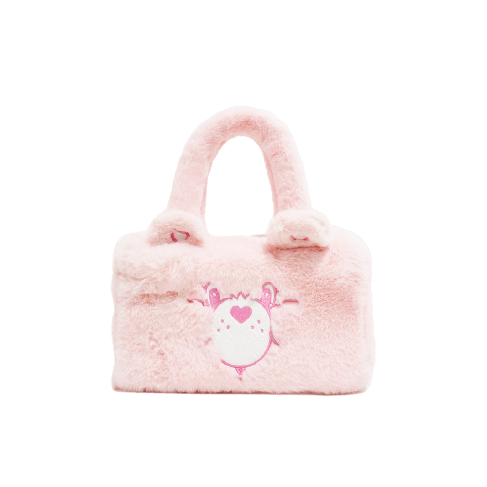 Embroidery Fluffy Handbag - Love-a-Lot Bear