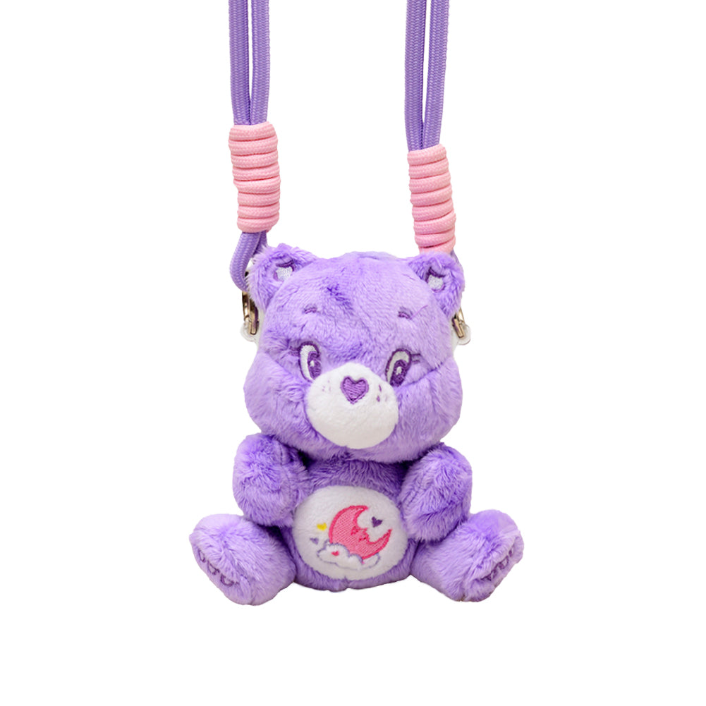 Sitting Plush Phone Holder with Lanyard - Sweet Dreams Bear