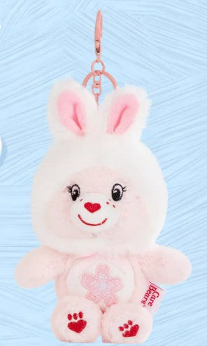 Bunny-Ear Hood Plush Charm (15cm) - Sweet Sakura Bear