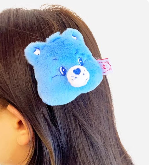 Plush Hairpin - Blue