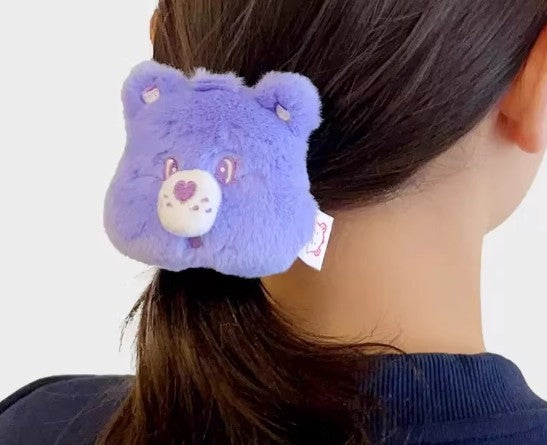 Plush Hair Band Tie - Purple