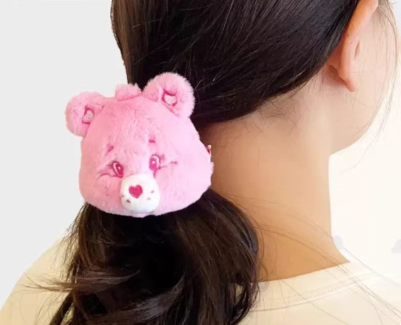 Plush Hair Band Tie - Pink