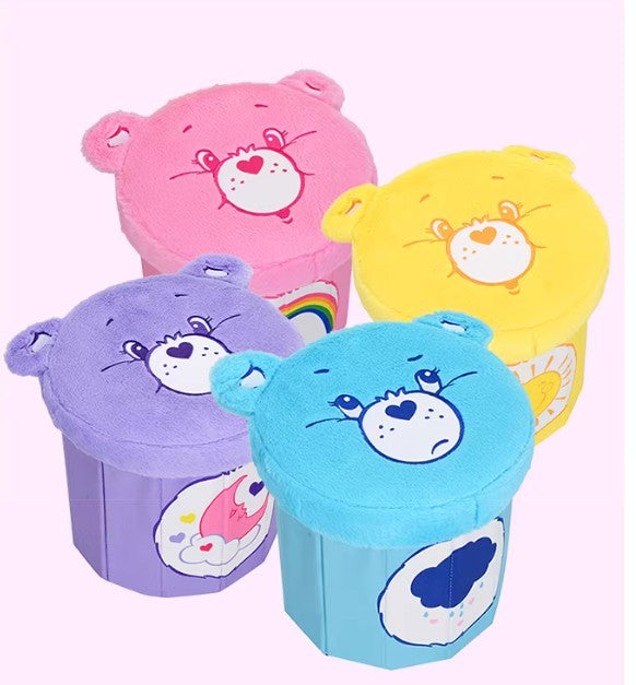 Plush Storage Stool - Pink