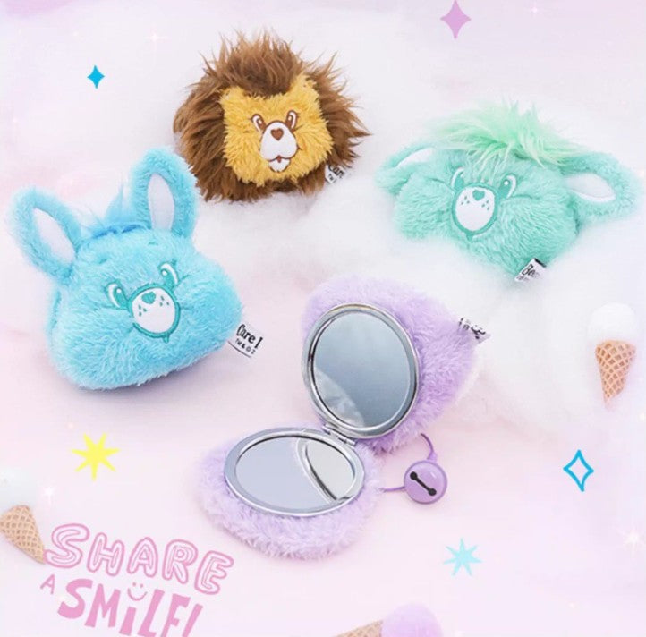 Cousin Series Plush Makeup Mirror - Cozy Heart Penguin