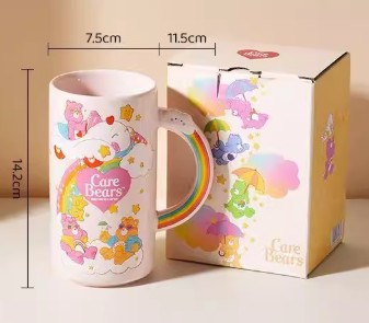Rainbow Ceramic Mug - Pink