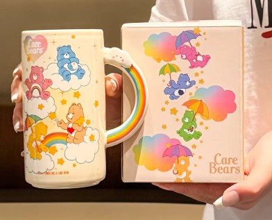 Rainbow Ceramic Mug - Yellow