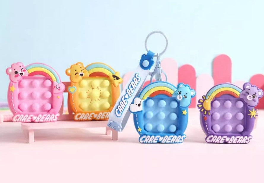 Push Pop Fidget Keychain - Cheer Bear