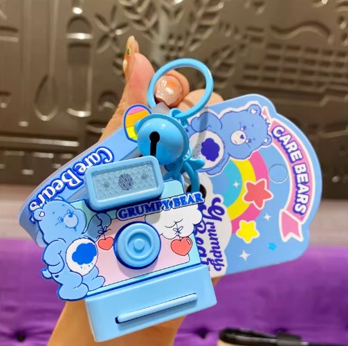 Polaroid Charm Keychain - Grumpy Bear
