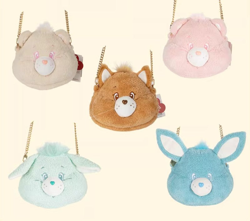 Chain Plush Head Bag - Cheer Bear