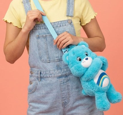 Cuddle-Hug Plush Crossbody Bag (30cm) - Grumpy Bear