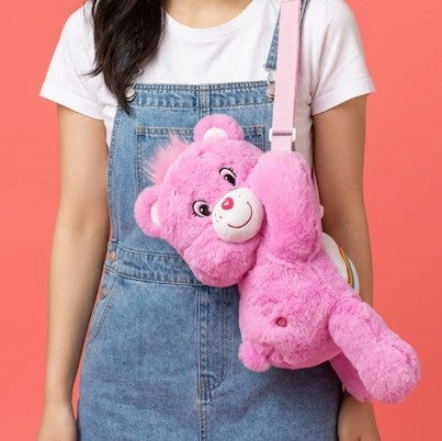 Cuddle-Hug Plush Crossbody Bag (30cm) - Cheer Bear