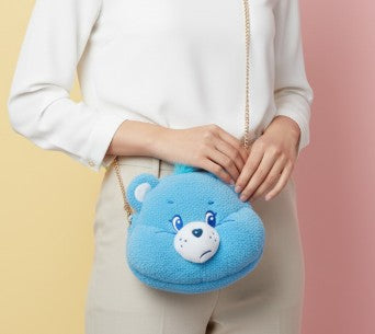 Chain Plush Head Bag - Grumpy Bear