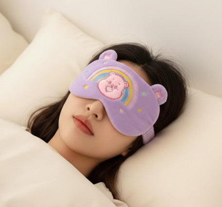 AFGH Plush Eye Mask - Cheer Bear Purple