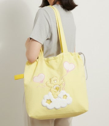Drawstring Bucket Bag - Yellow