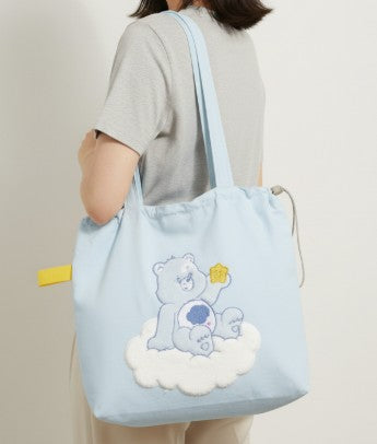 Drawstring Bucket Bag - Blue