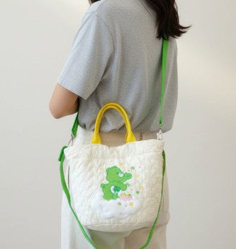 Quilted Bucket Bag - Good Luck Bear