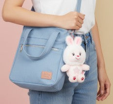Bunny-Ear Hood Plush Charm (15cm) - Sweet Sakura Bear