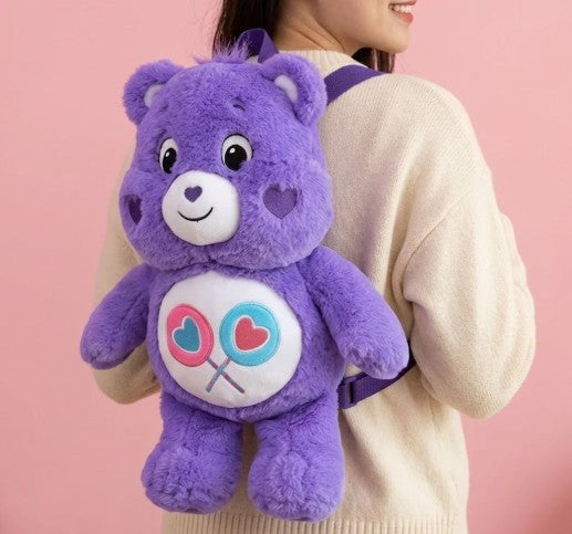 Unlock the Magic: Fluffy Hug Backpack - Share Bear
