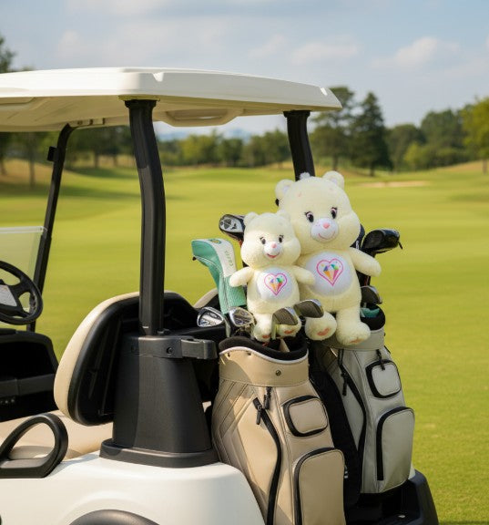 Golf Head Cover - Wood (S) | Sparkle Heart Bear