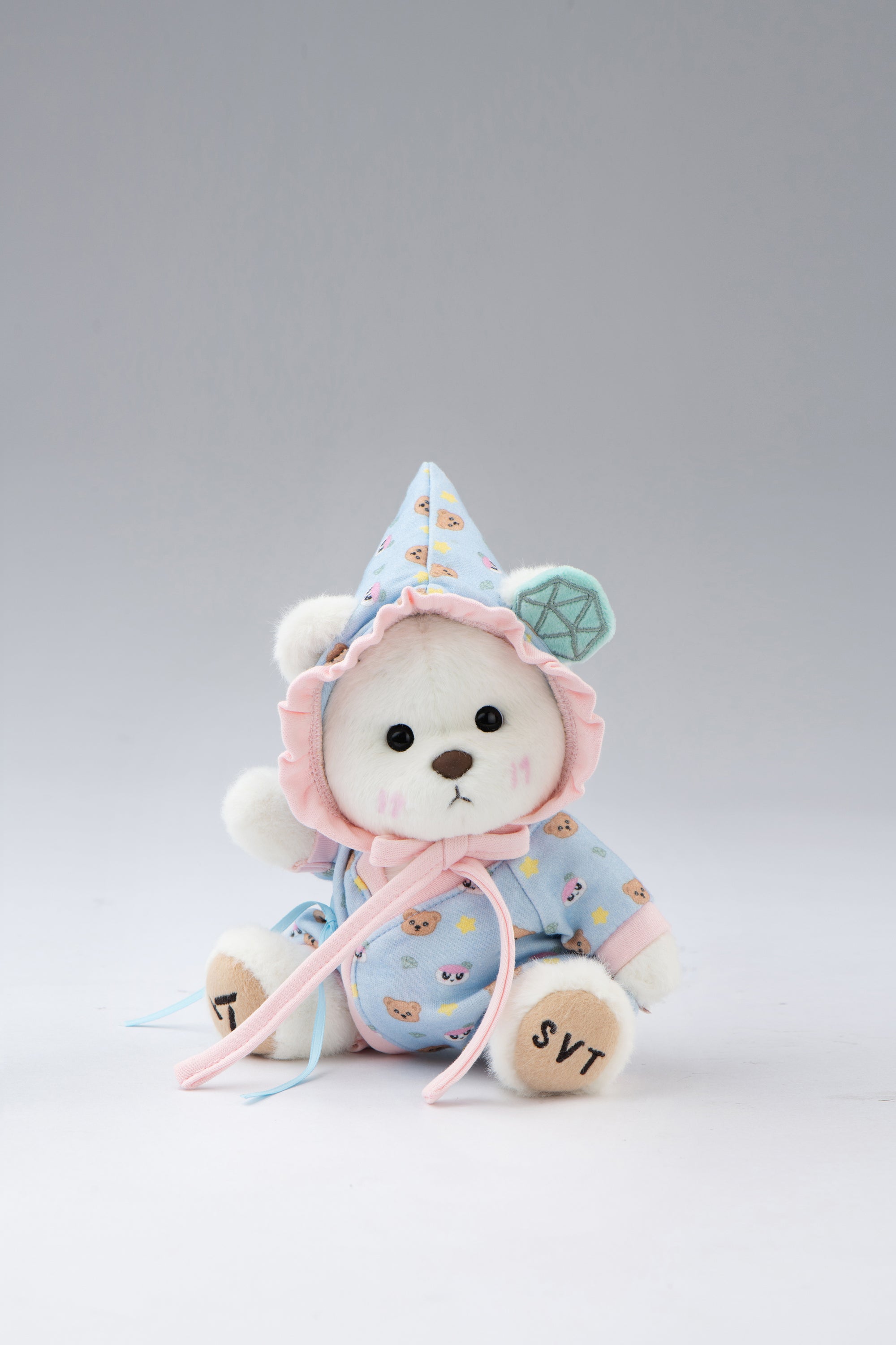 TeddyTales x SEVENTEEN BONGBONG Bear Blue Carat Babysuit (20cm)