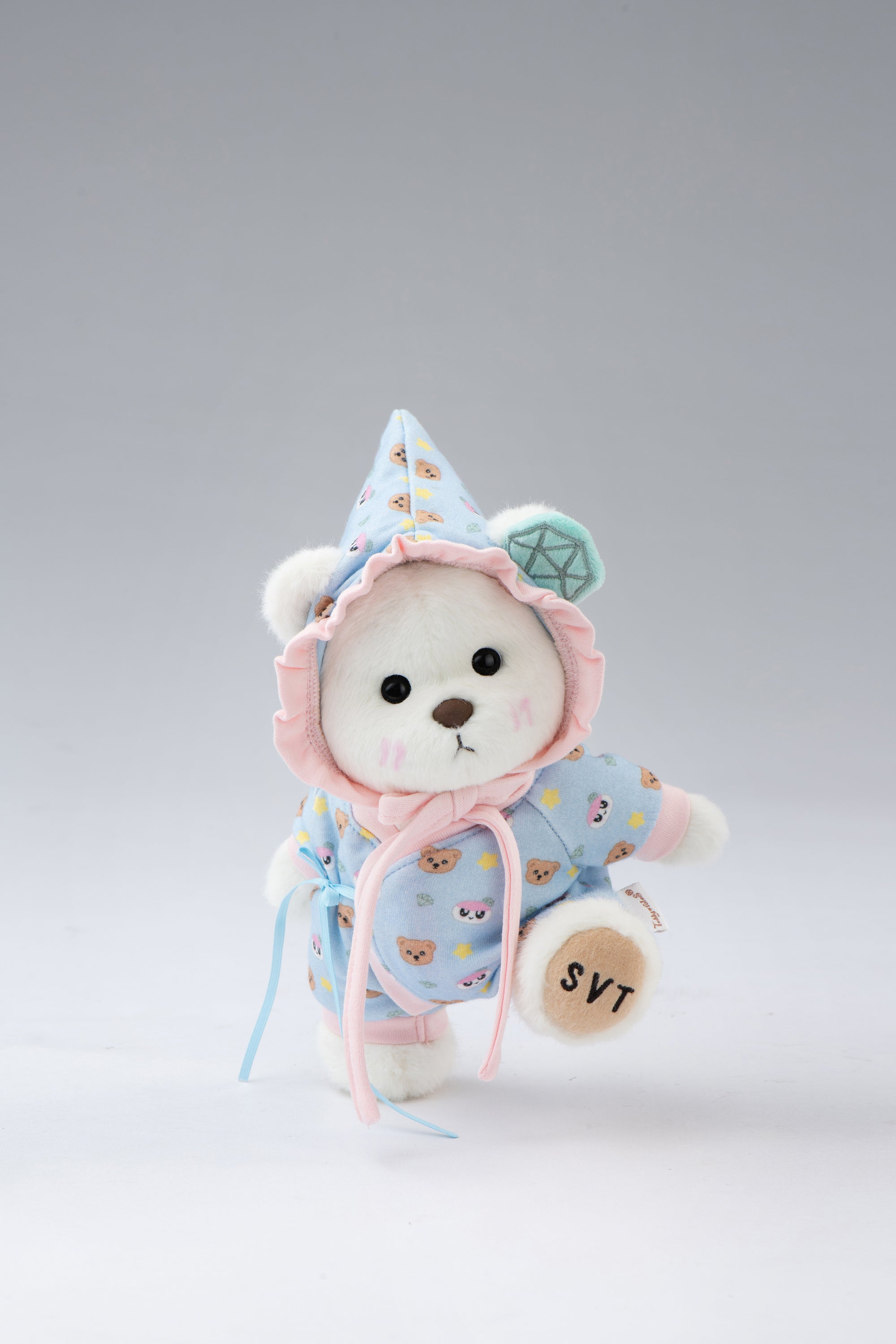 TeddyTales x SEVENTEEN BONGBONG Bear Blue Carat Babysuit (20cm)