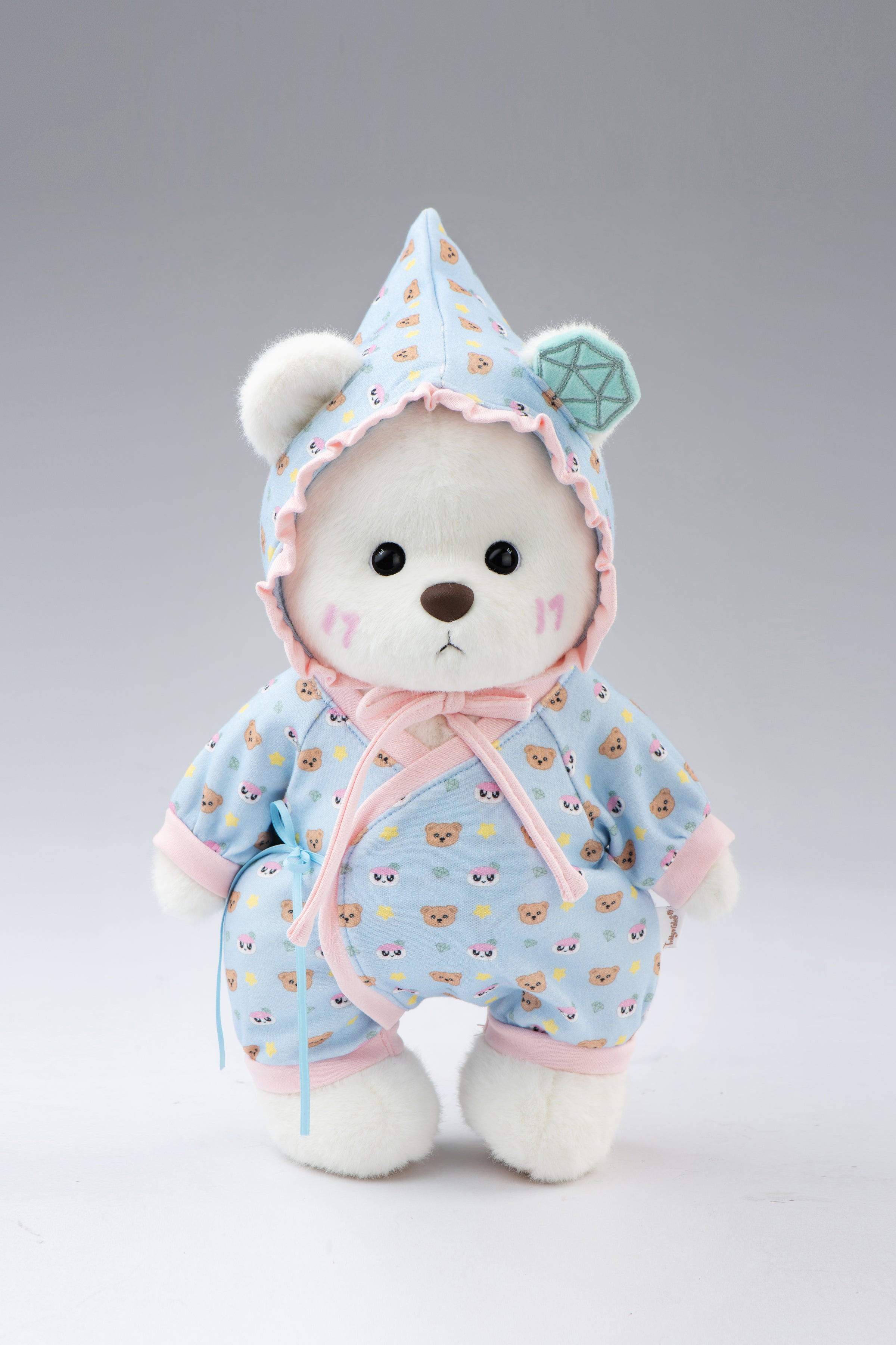 TeddyTales x SEVENTEEN BONGBONG Bear Blue Carat Babysuit (30cm)