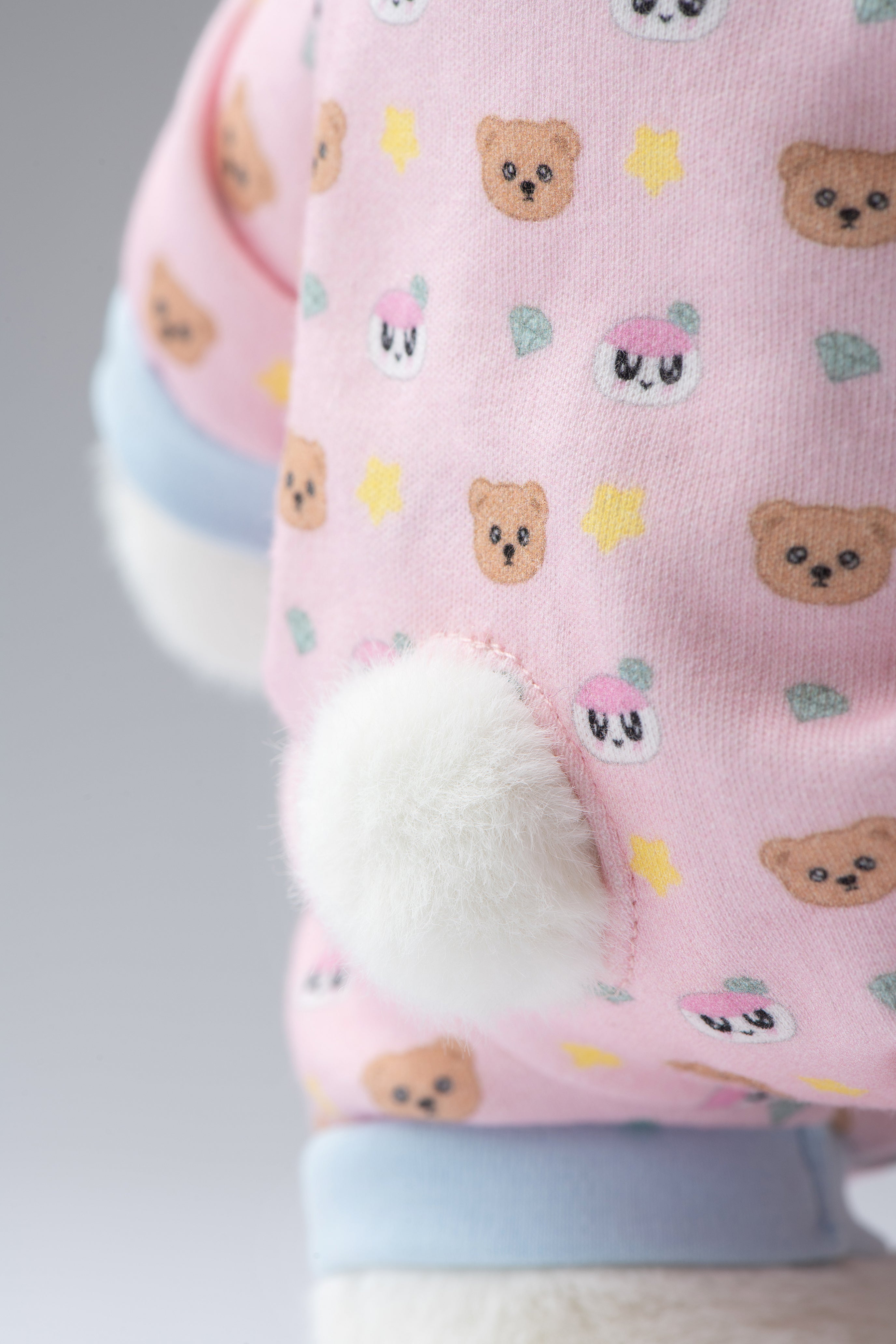 TeddyTales x SEVENTEEN BONGBONG Bear Pink Carat Babysuit (30cm)