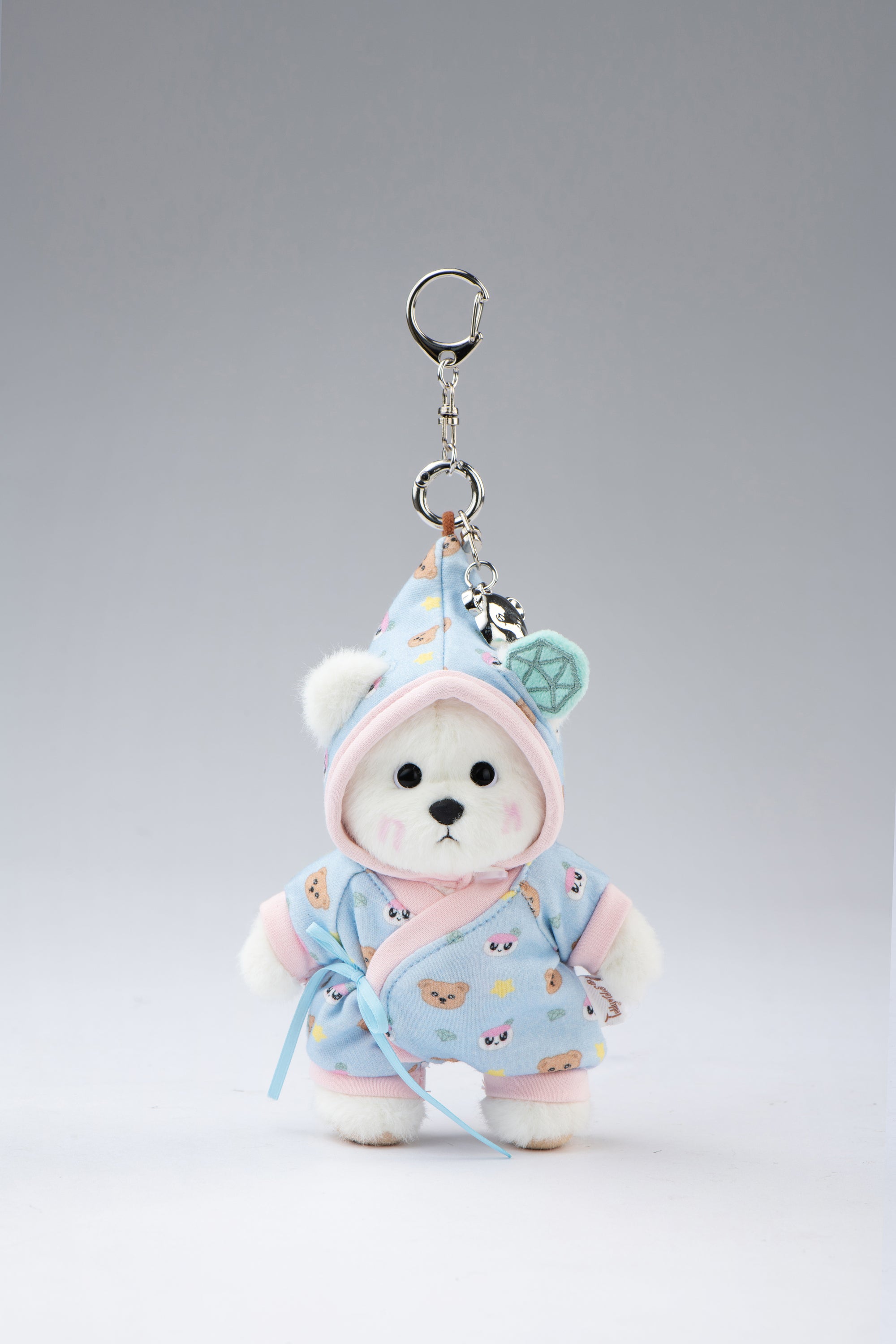 TeddyTales x SEVENTEEN BONGBONG Bear Blue Carat Babysuit with Keychain (15cm)